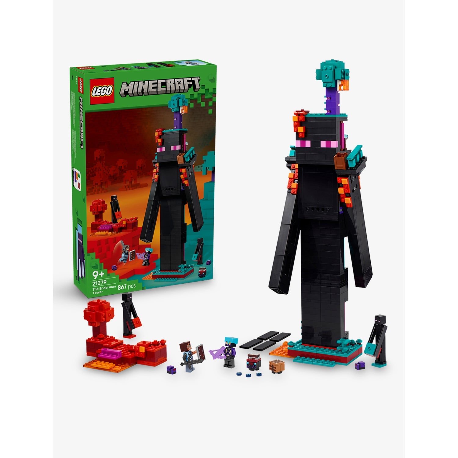 LEGO Minecraft Enderman Tower playset 867 pieces - British product
