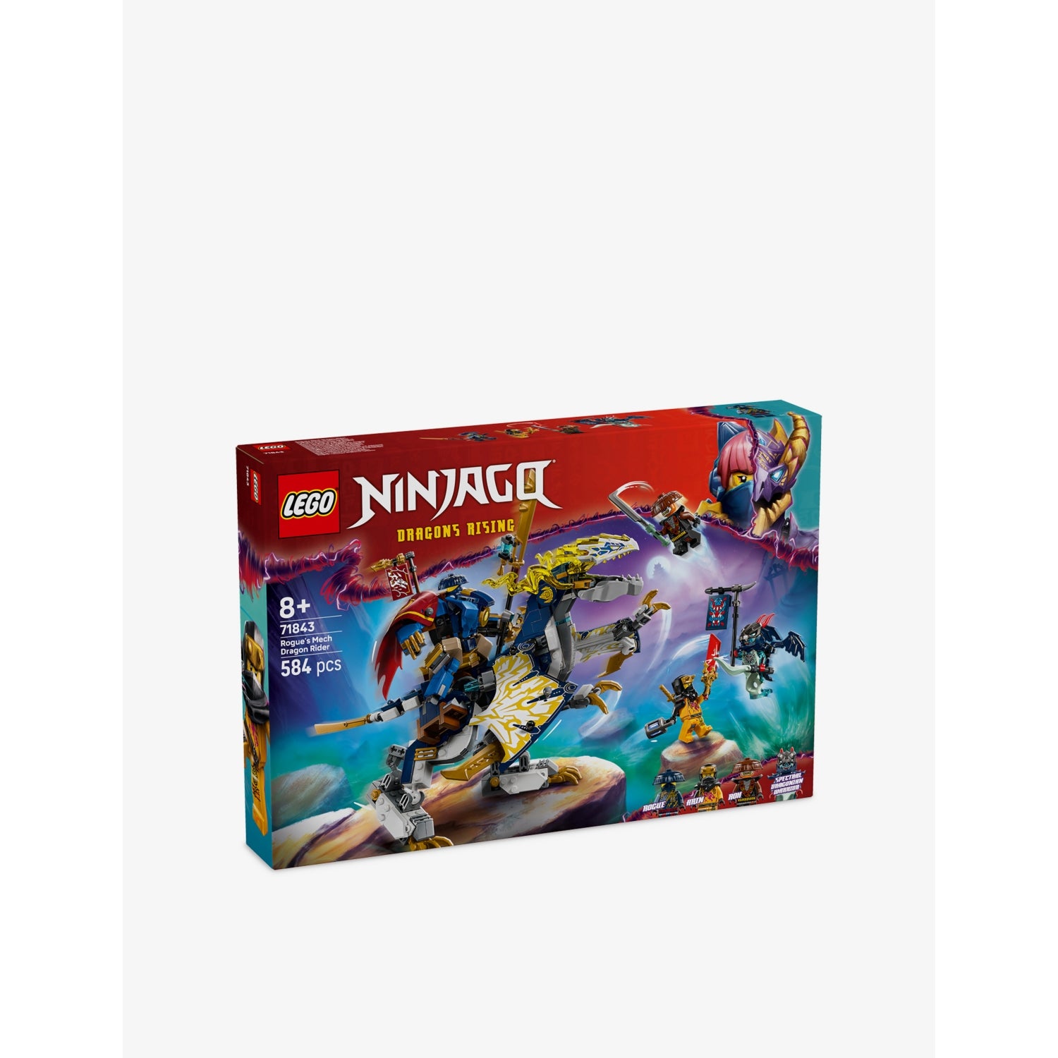 LEGO NINJAGO Mech Dragon Rider playset 584 pieces, UK version
