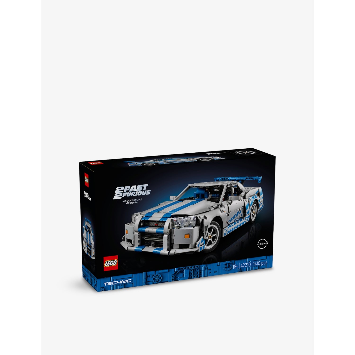 LEGO Technic Nissan Skyline GT-R R34 building set 1410 pieces, UK version