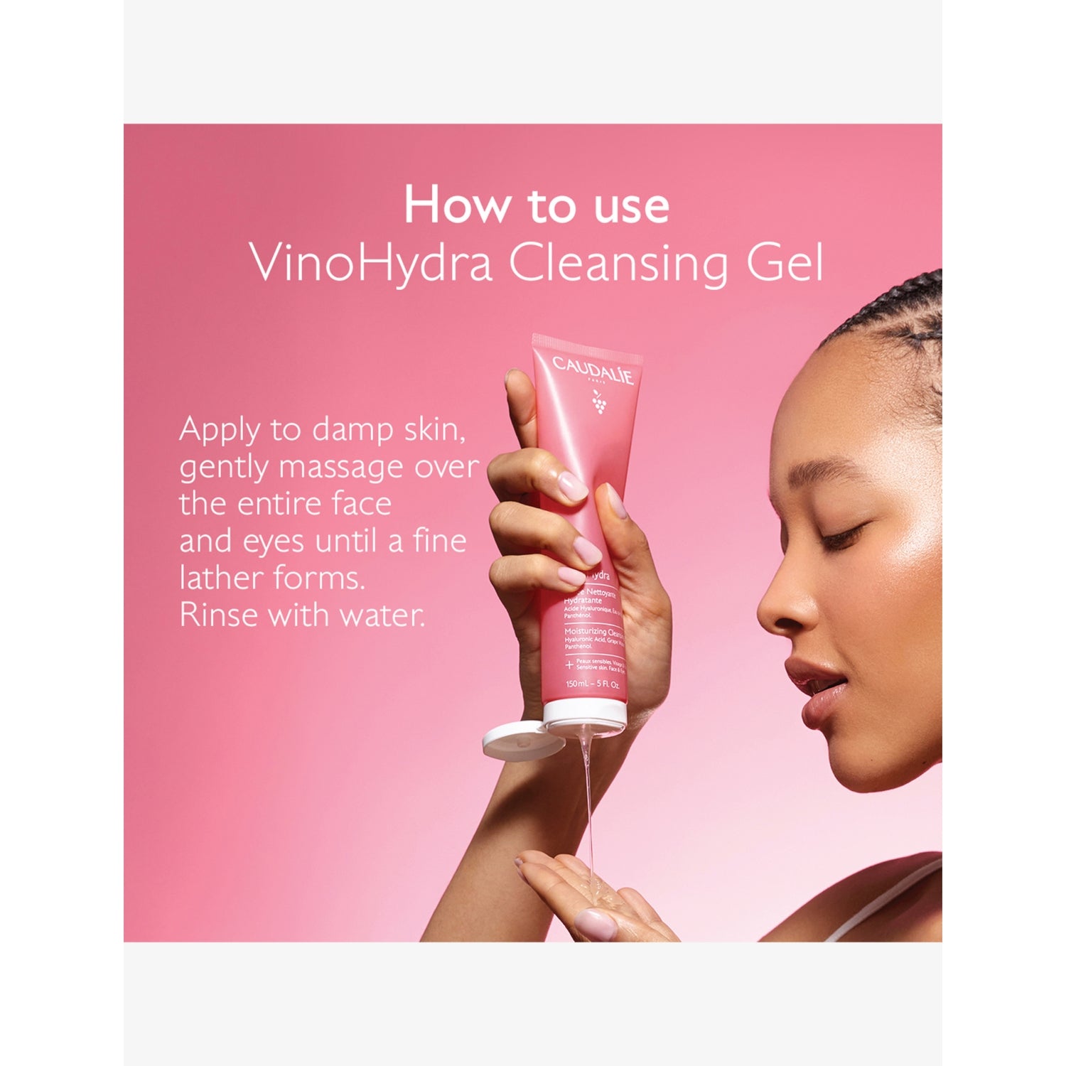 Caudalie VinoHydra moisturising cleansing gel 150ml, UK version