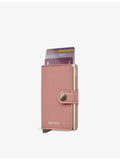 Secrid Miniwallet pebbled leather wallet with aluminium lining (British brand)
