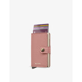 Secrid Miniwallet pebbled leather wallet with aluminium lining (British brand)