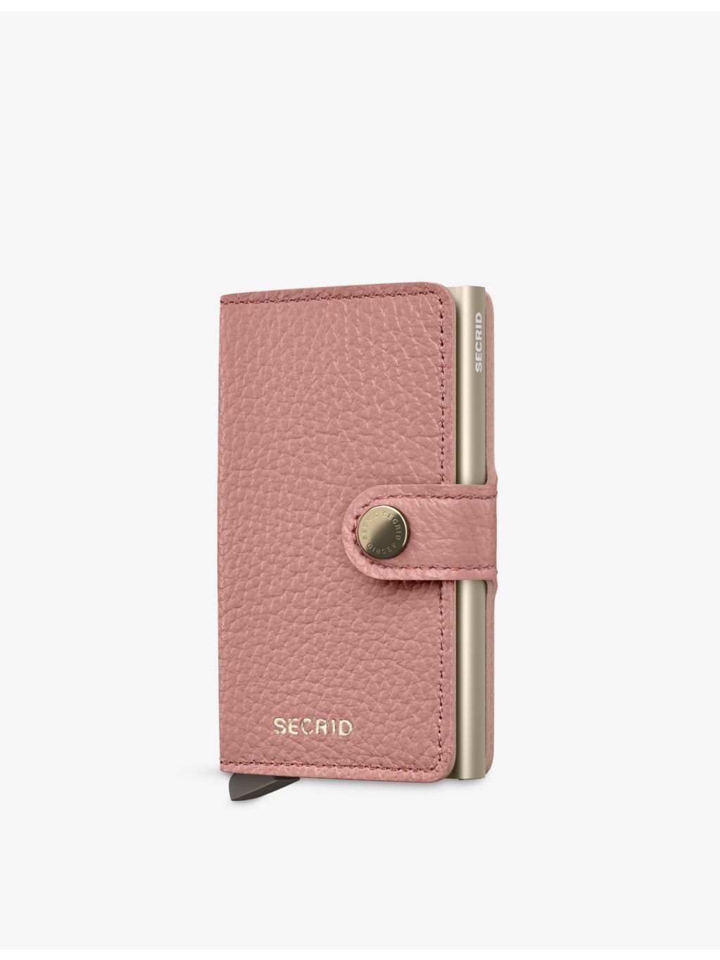Secrid Miniwallet pebbled leather wallet with aluminium lining (British brand)
