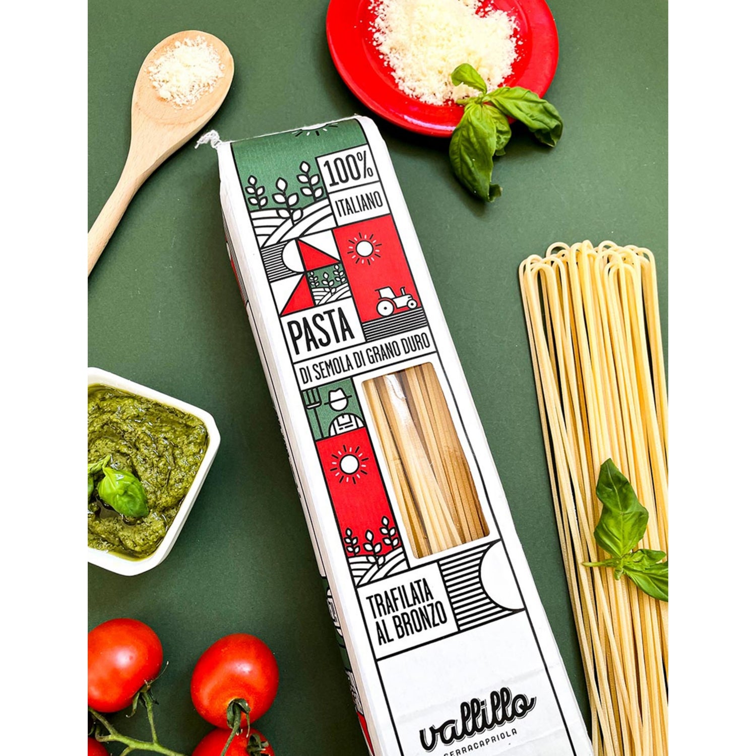 Vallillo spaghetti chitarra durum wheat pasta 500g, UK version