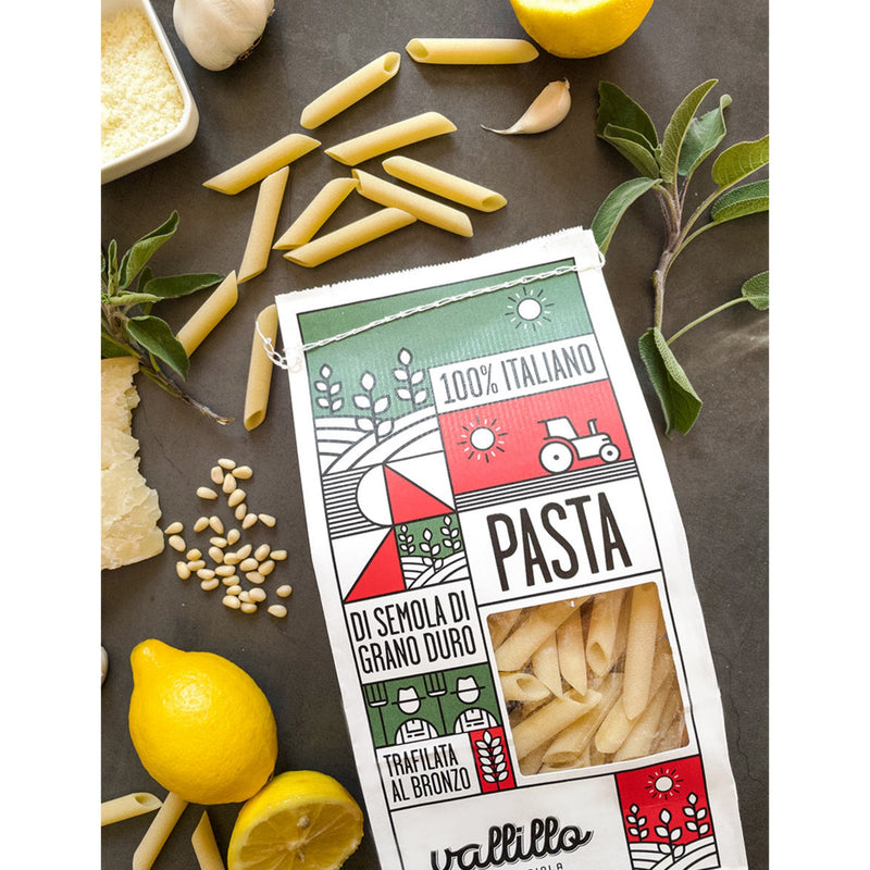 Vallillo durum wheat pasta penne lisce 500g - British product