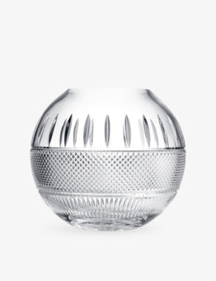 Waterford crystal bowl with Irish Lace Rose pattern 30cm, UK version