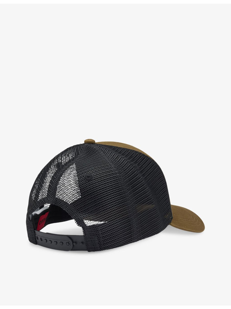 HUGO cotton-twill mesh trucker hat, imported from the UK