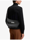 BOSS woven cross body bag with logo print - British product