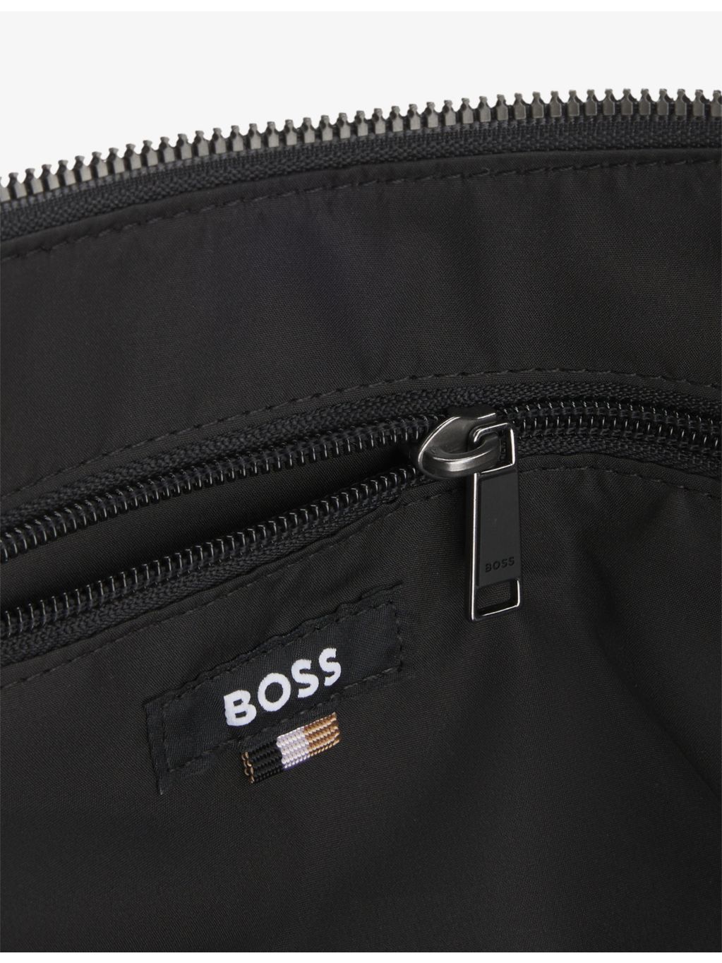 BOSS woven cross body bag with logo print - British product