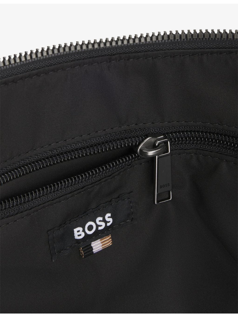 BOSS woven cross body bag with logo print - British product