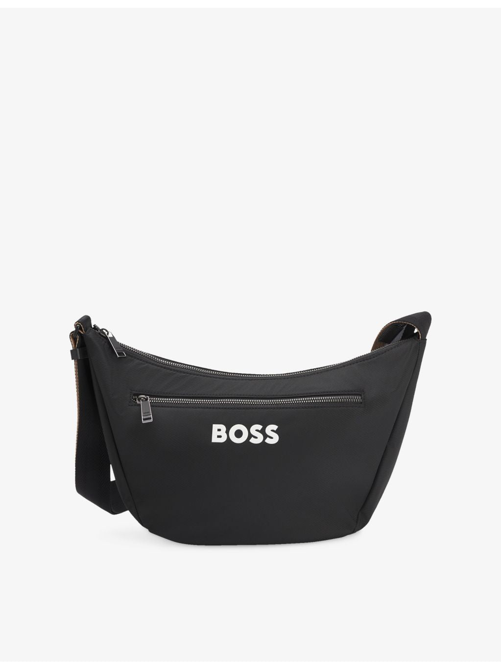 BOSS woven cross body bag with logo print - British product