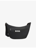 BOSS woven cross body bag with logo print - British product
