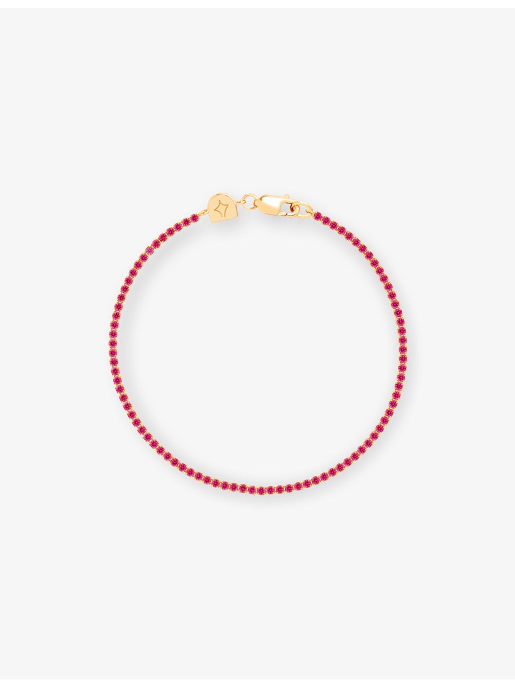 Astrid & Miyu 18ct gold-plated tennis chain bracelet, imported from the UK