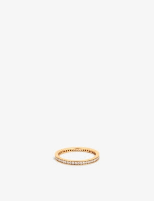 Astrid and Miyu 18ct Yellow Gold-Plated Sterling Silver Cubic Zirconia Stacking Ring