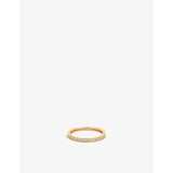 Stacking 18ct Yellow Gold-Plated Sterling-Silver And Cubic Zirconia Ring - L