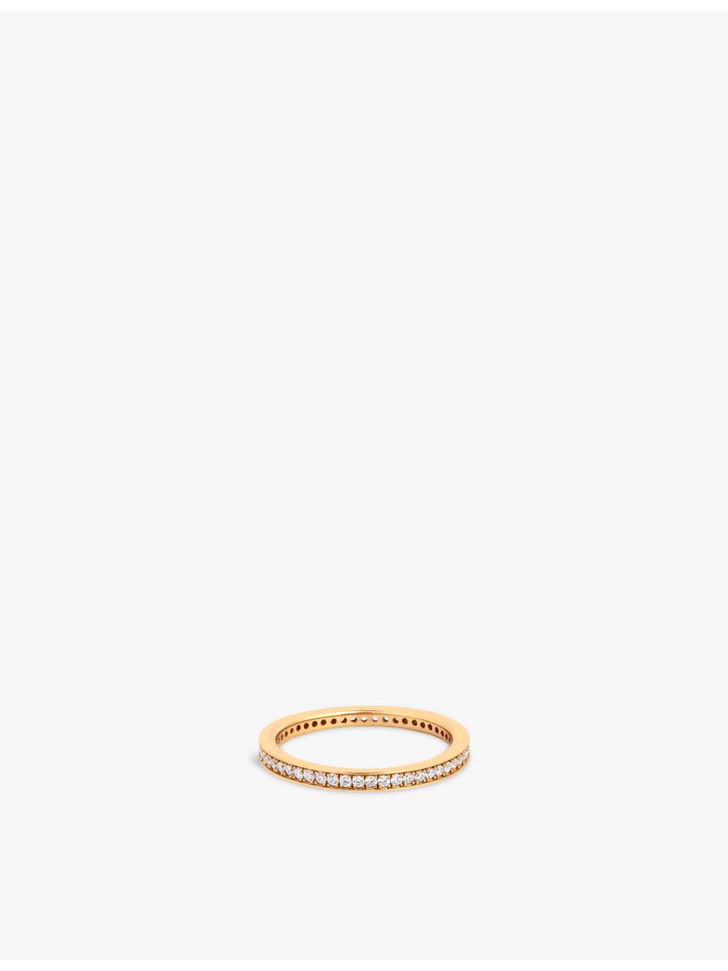 Astrid and Miyu yellow gold-plated sterling silver cubic zirconia ring, UK version