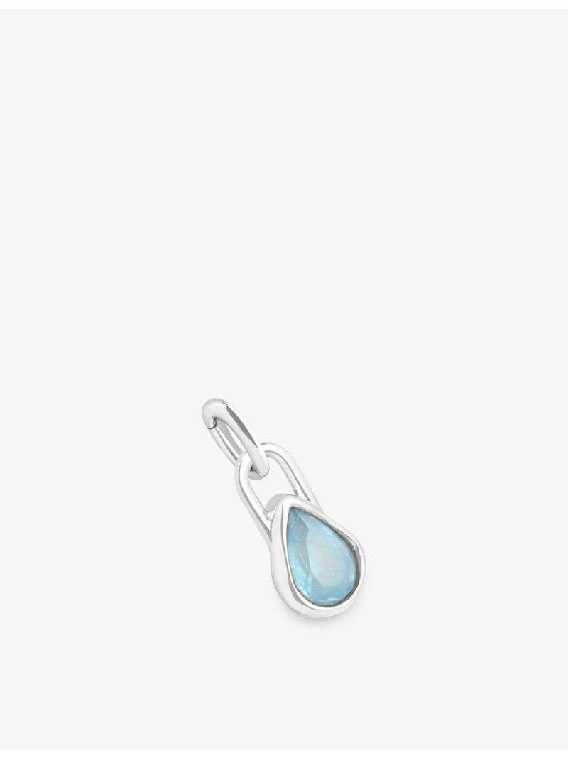 Astrid & Miyu March aquamarine birthstone charm 9.1mm, UK version