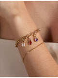 Astrid & Miyu April birthstone charm 8.5mm - British product