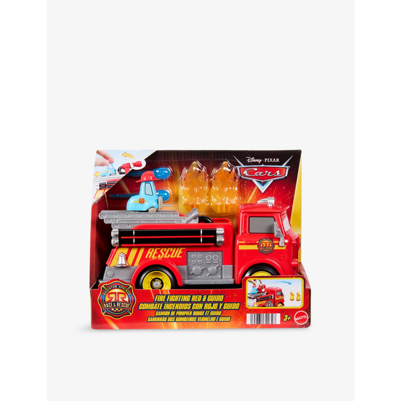 Disney Cars Race and Rescue Fire Fighting Red and Guido playset - British product