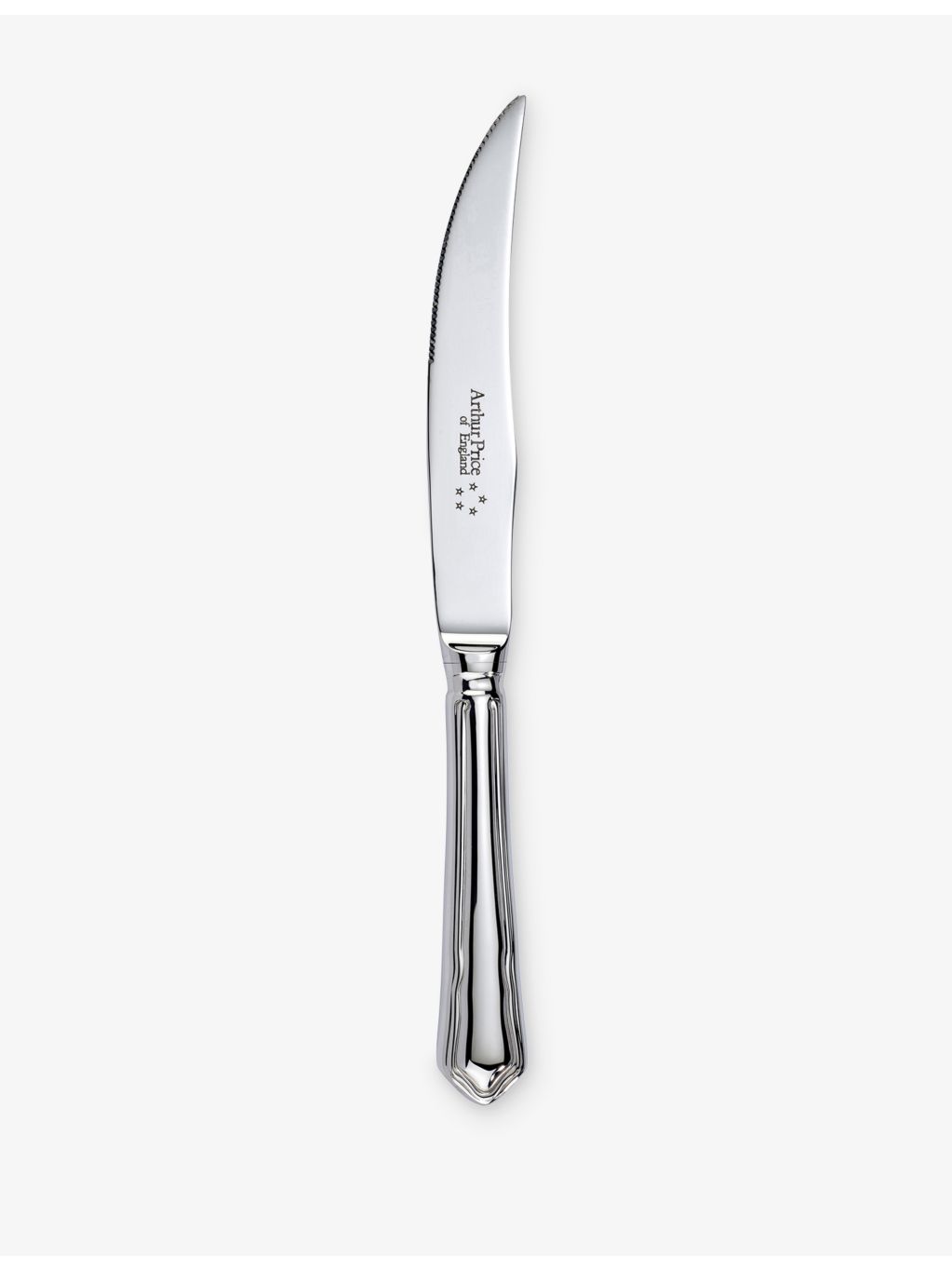 Arthur Price set of six silver-plated steak knives, UK version
