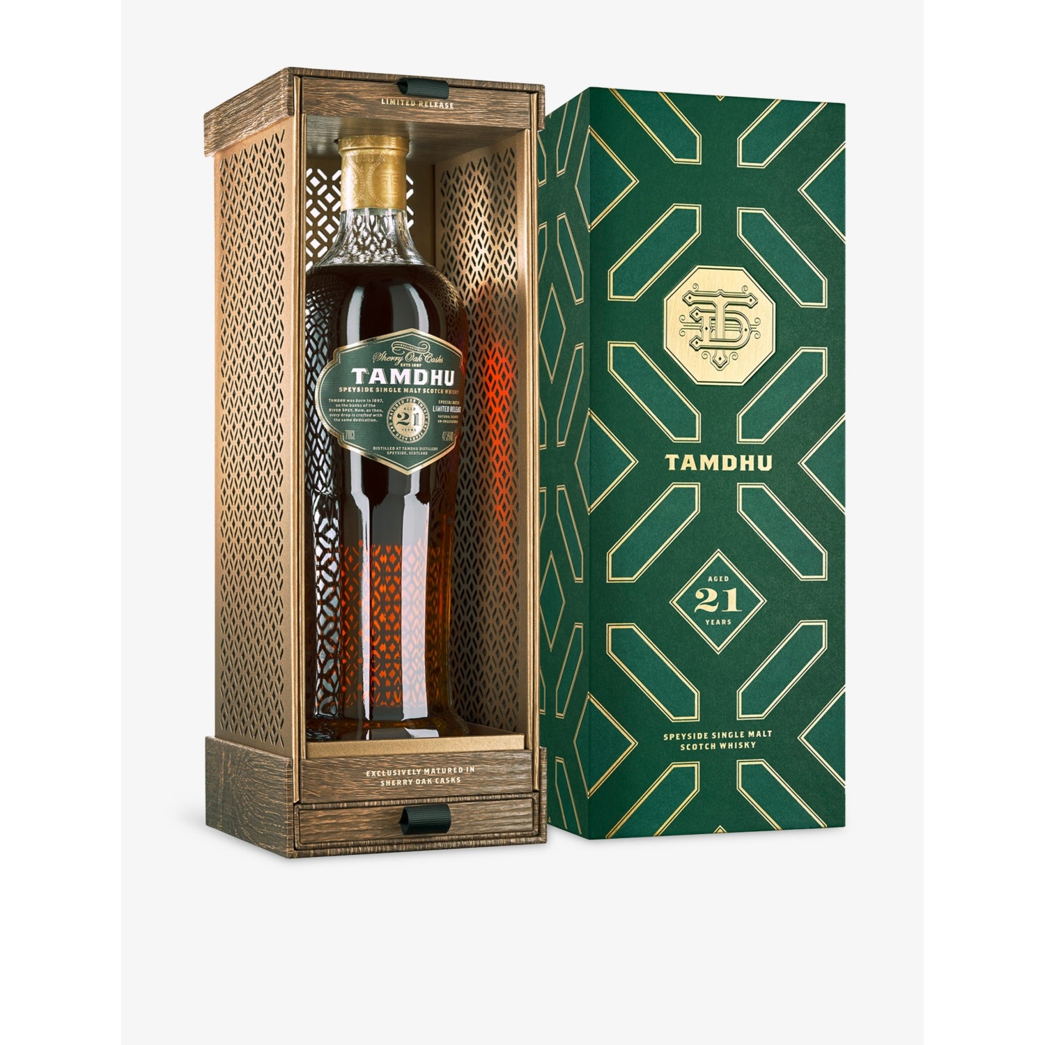 Tamdhu Speyside 21-year-old single malt Scotch whisky 700ml - British product
