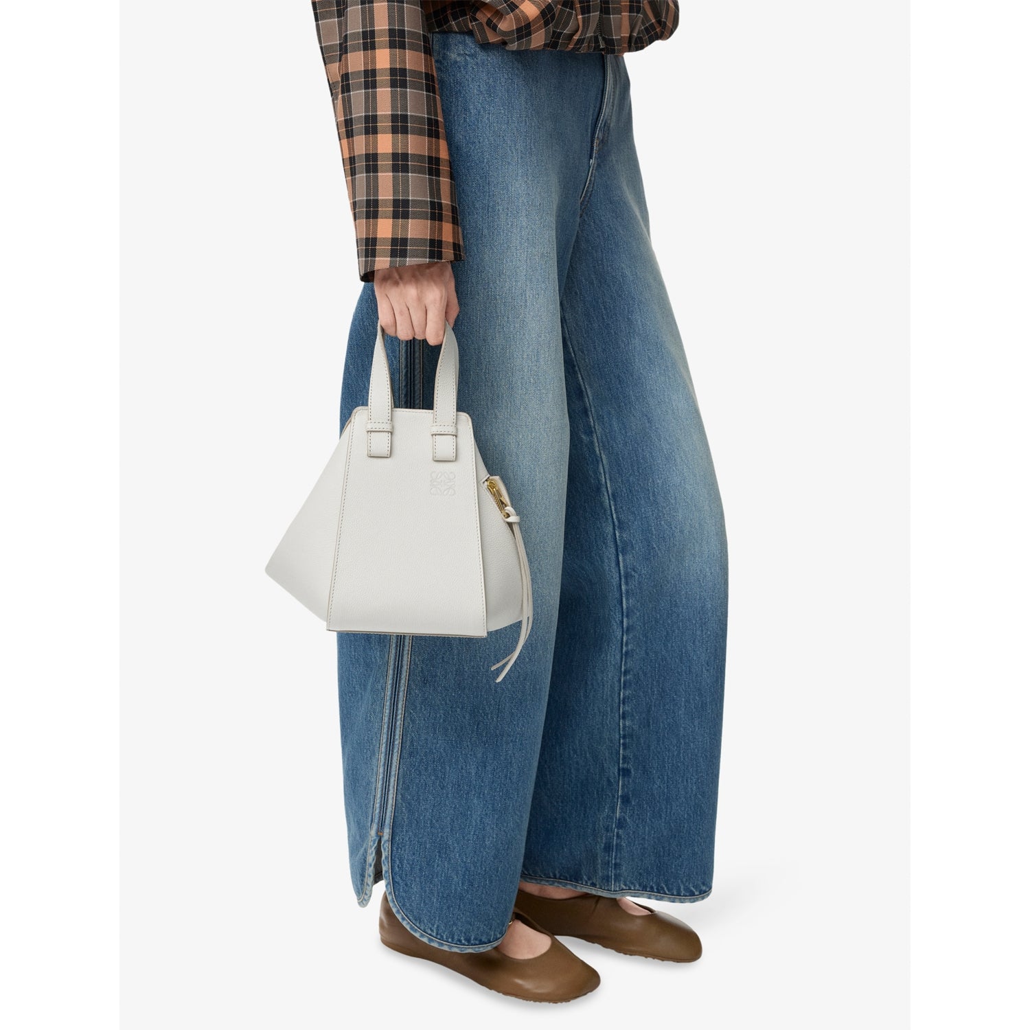 Loewe Hammock Compact leather top-handle bag - British product