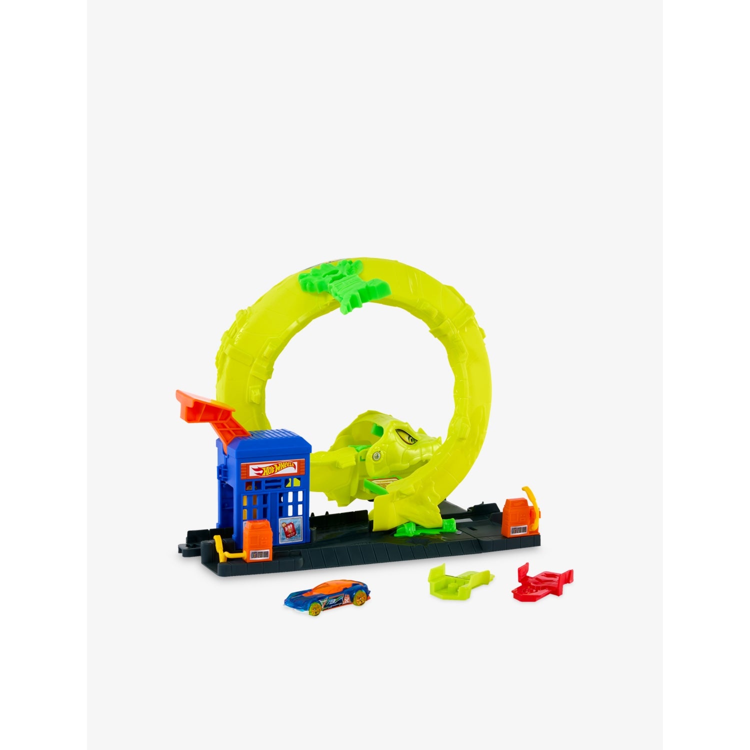 Hot Wheels Snake Attack Gas Station playset with car (British brand)