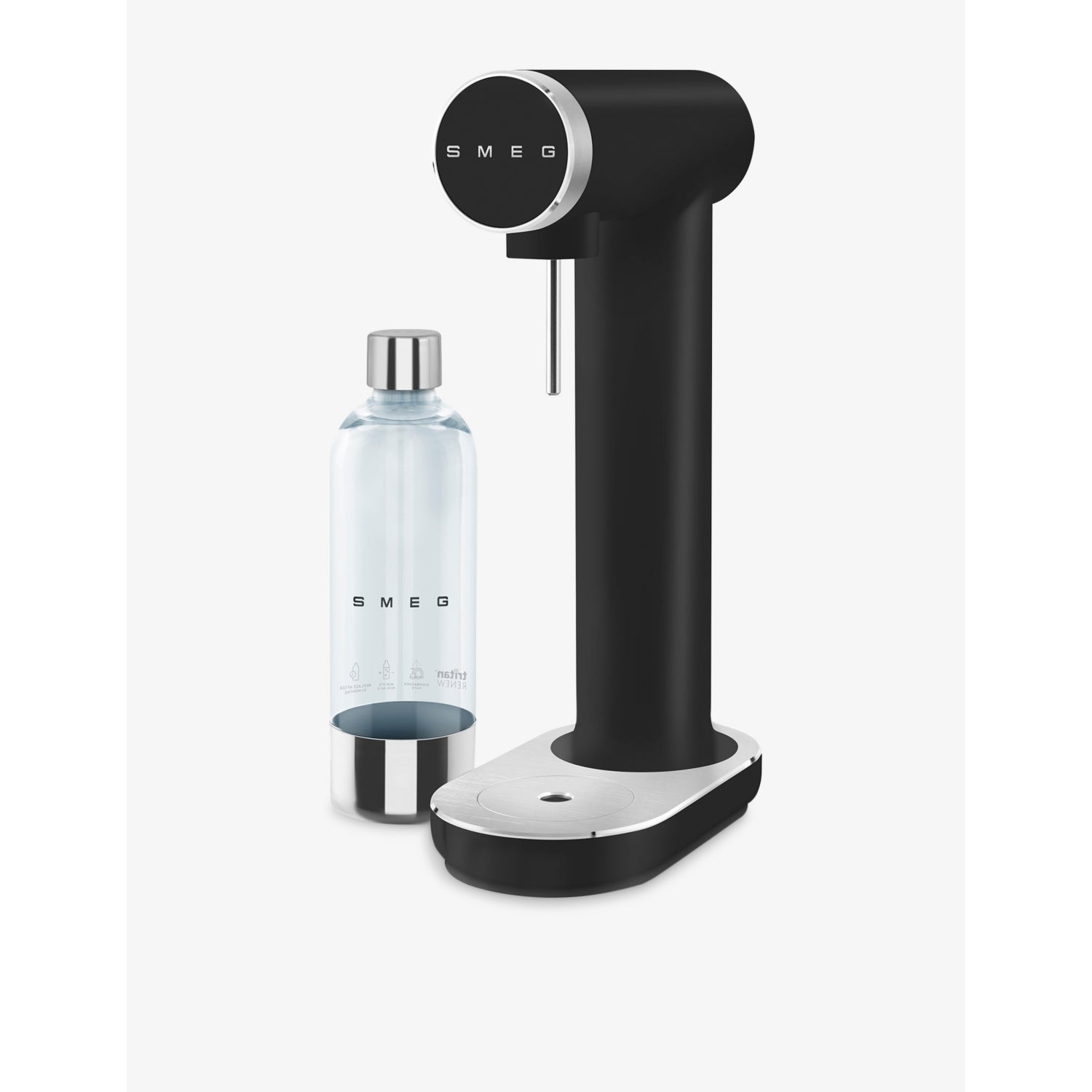Smeg aluminium and plastic soda maker with Tritan bottle (British brand)