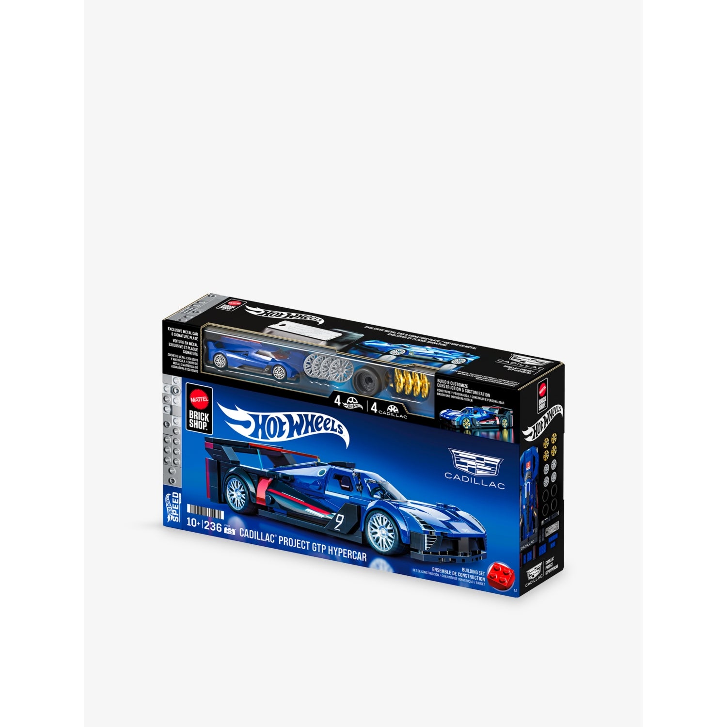 Mattel Hot Wheels Cadillac GTP Hypercar building kit, imported from the UK