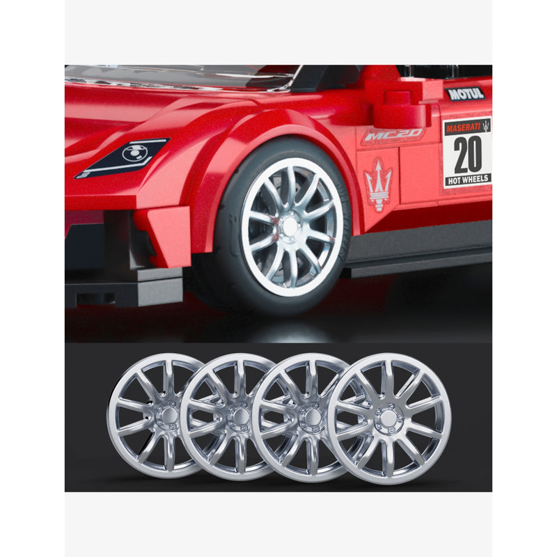 Mattel building kit Hot Wheels Maserati MC20 250-piece (British brand)