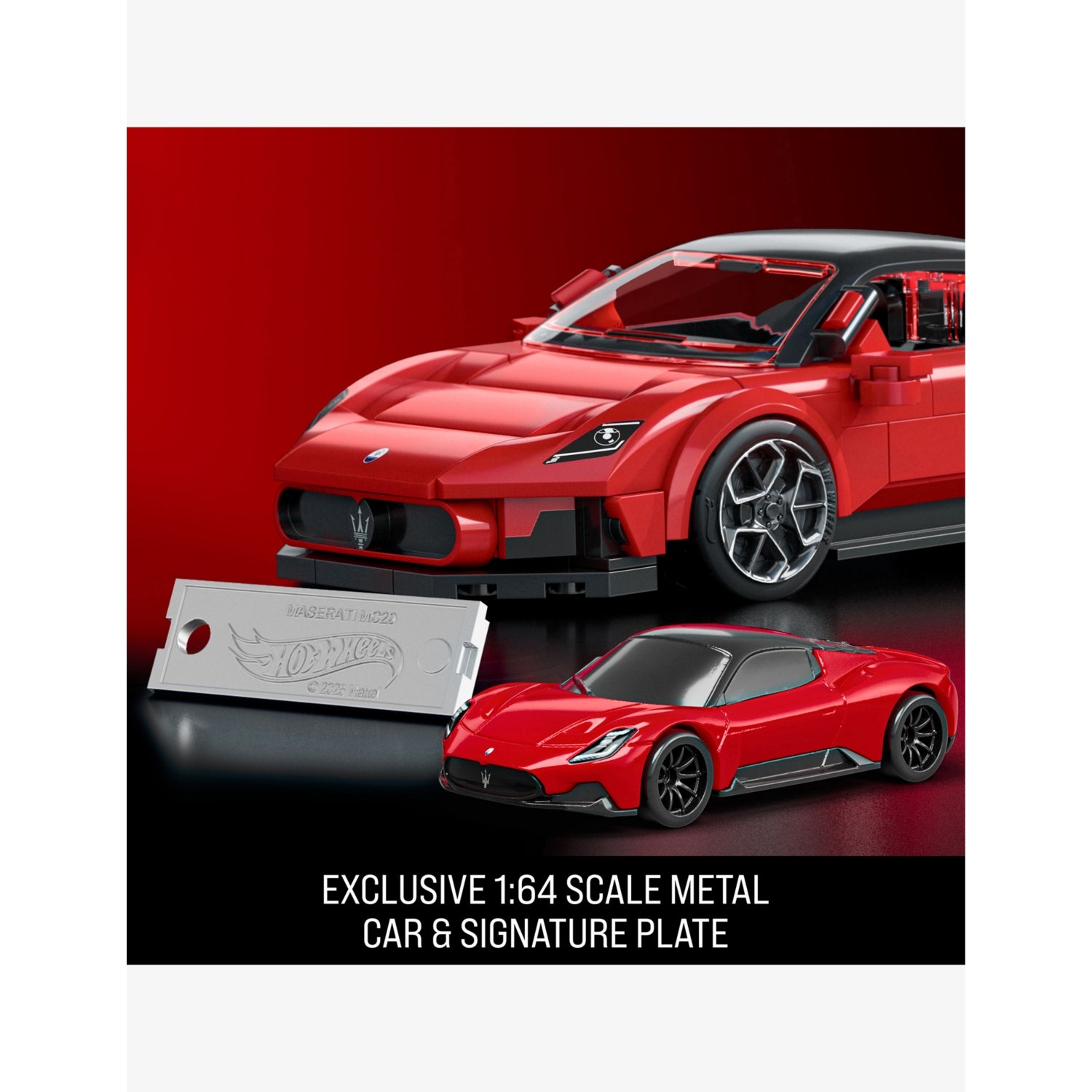 Mattel building kit Hot Wheels Maserati MC20 250-piece (British brand)