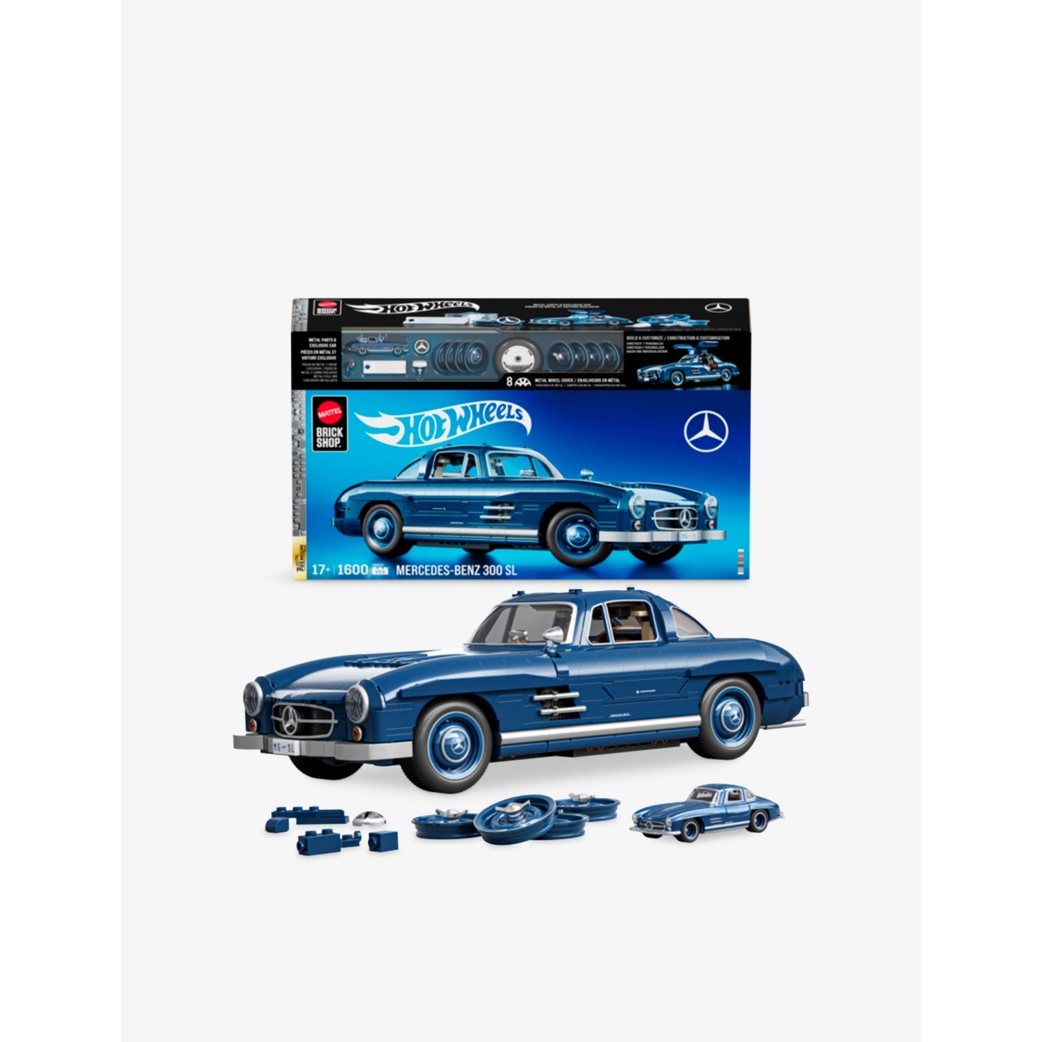 Mattel Hot Wheels Mercedes 300 SL building kit 1600 pieces - British product