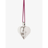 Georg Jensen palladium plated brass heart ornament 6.3cm - British product