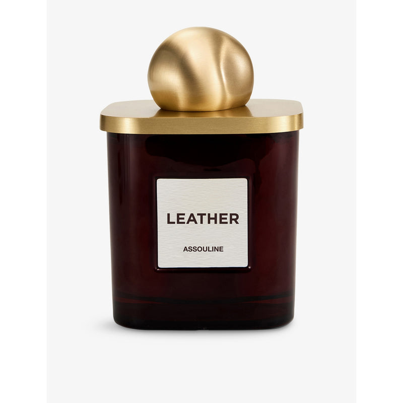 Assouline leather scented candle 260g - British product
