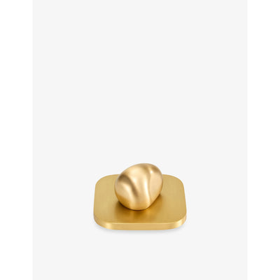 selfridges Assouline Library Pebble Brass Candle Lid 90 x 90 x 42mm- Buy online at McGrocer