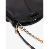 Maje Miss M micro leather bag with clover charm (British brand)