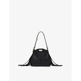 Maje Miss M micro leather bag with clover charm (British brand)