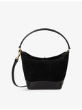 Tangoso small suede leather bucket bag, imported from the UK