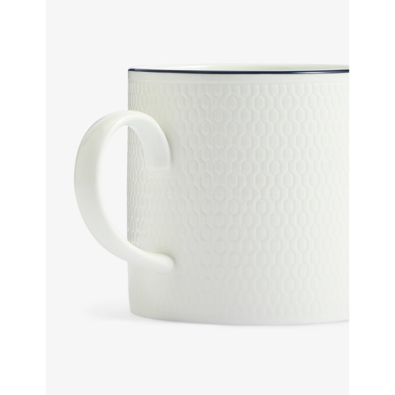 Wedgwood Gio Blue Line bone china mug 293ml - British product