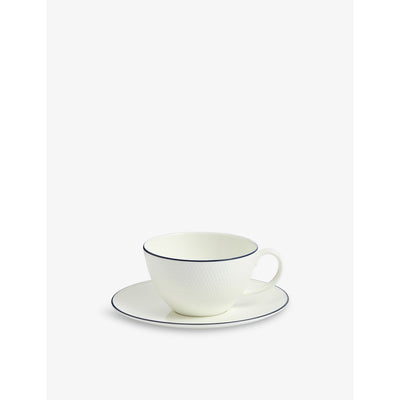 selfridges Wedgwood Gio Bone China Teacup and Saucer 260ml- Buy online at McGrocer