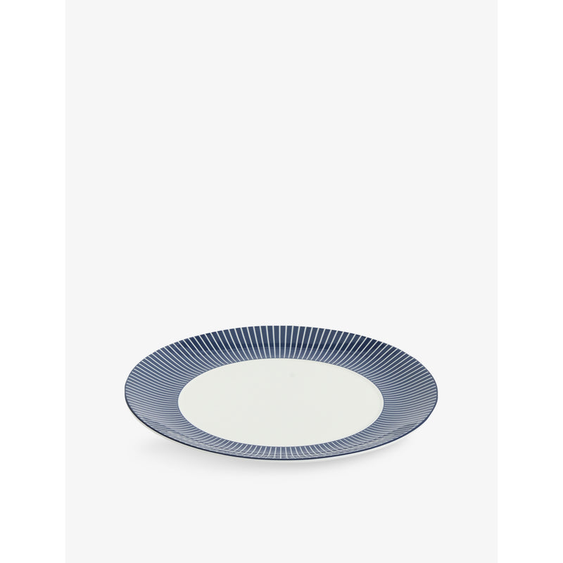Wedgwood Gio pinstripe bone-china plate 24cm - British product