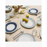 Wedgwood Gio pinstripe bone-china plate 24cm - British product