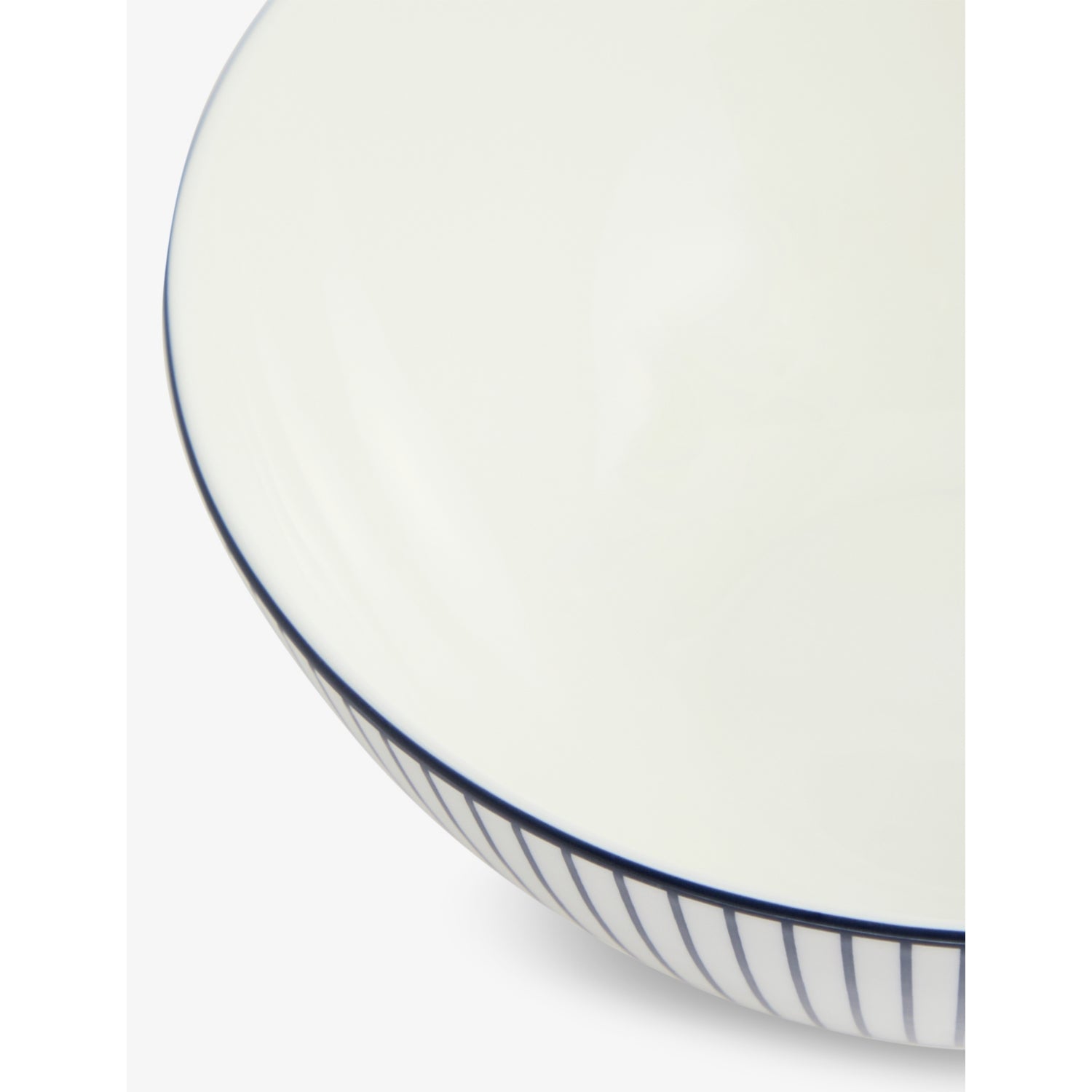 Wedgwood Gio pinstripe bone-china bowl 16cm (British brand)