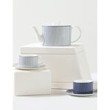 Wedgwood Gio pinstripe bone china teacup and saucer 220ml - British product