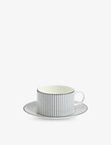 Wedgwood Gio pinstripe bone china teacup and saucer 220ml - British product