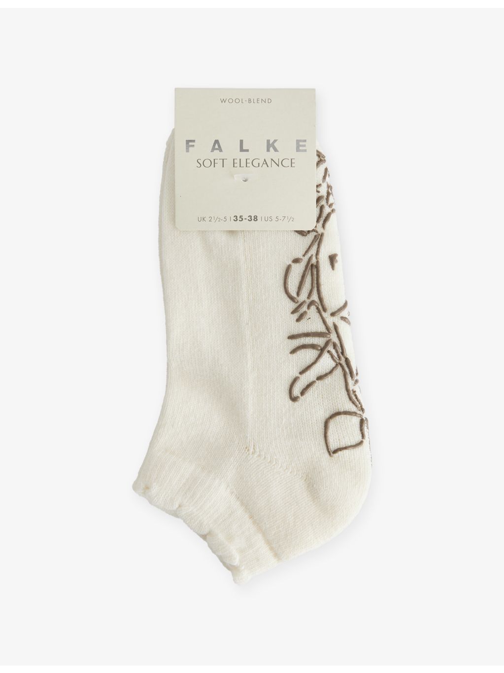 Falke Soft Elegance trainer socks ankle length wool blend - British product