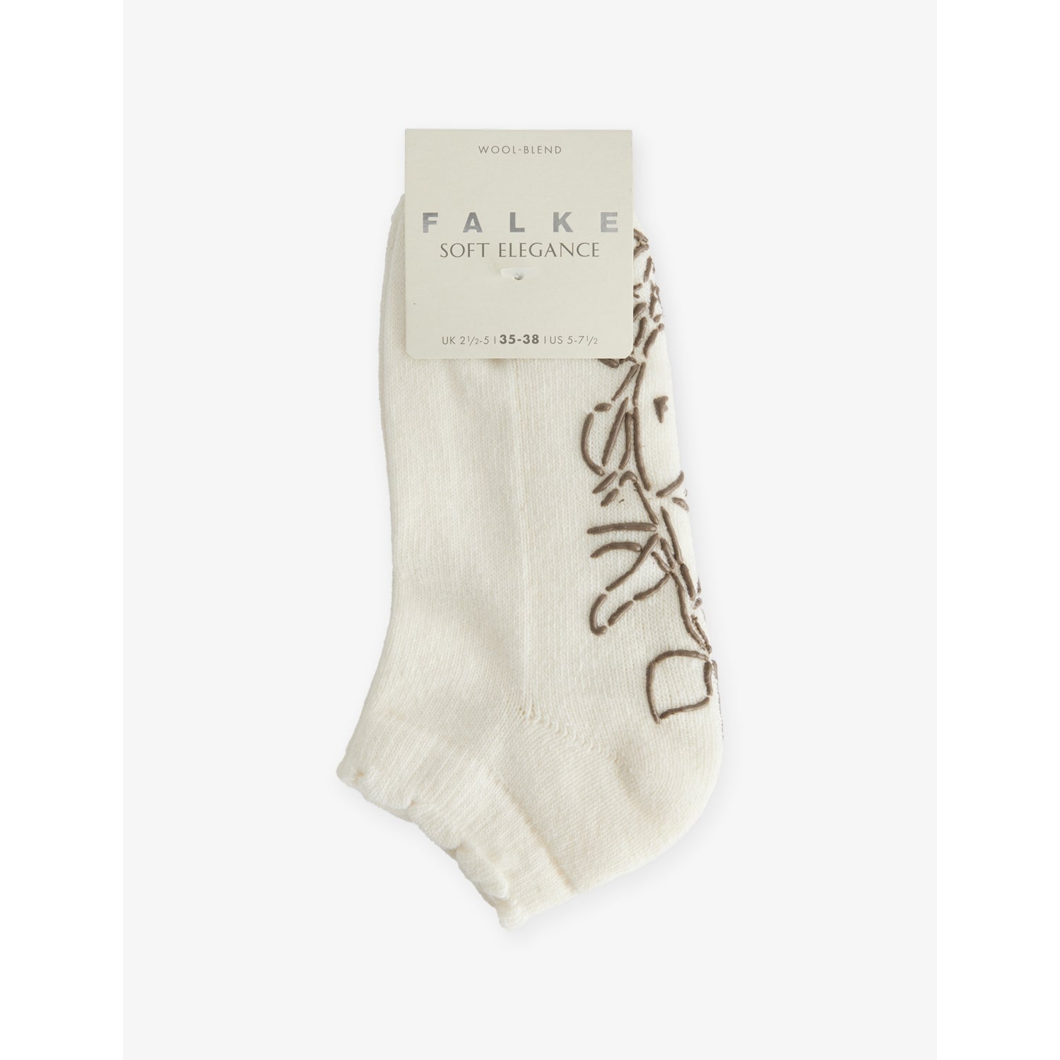 Falke Soft Elegance trainer socks ankle length wool blend - British product