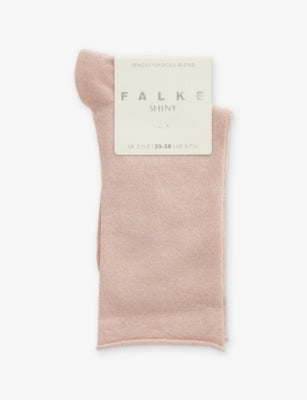 FALKE Shiny Calf-Length Knit Socks