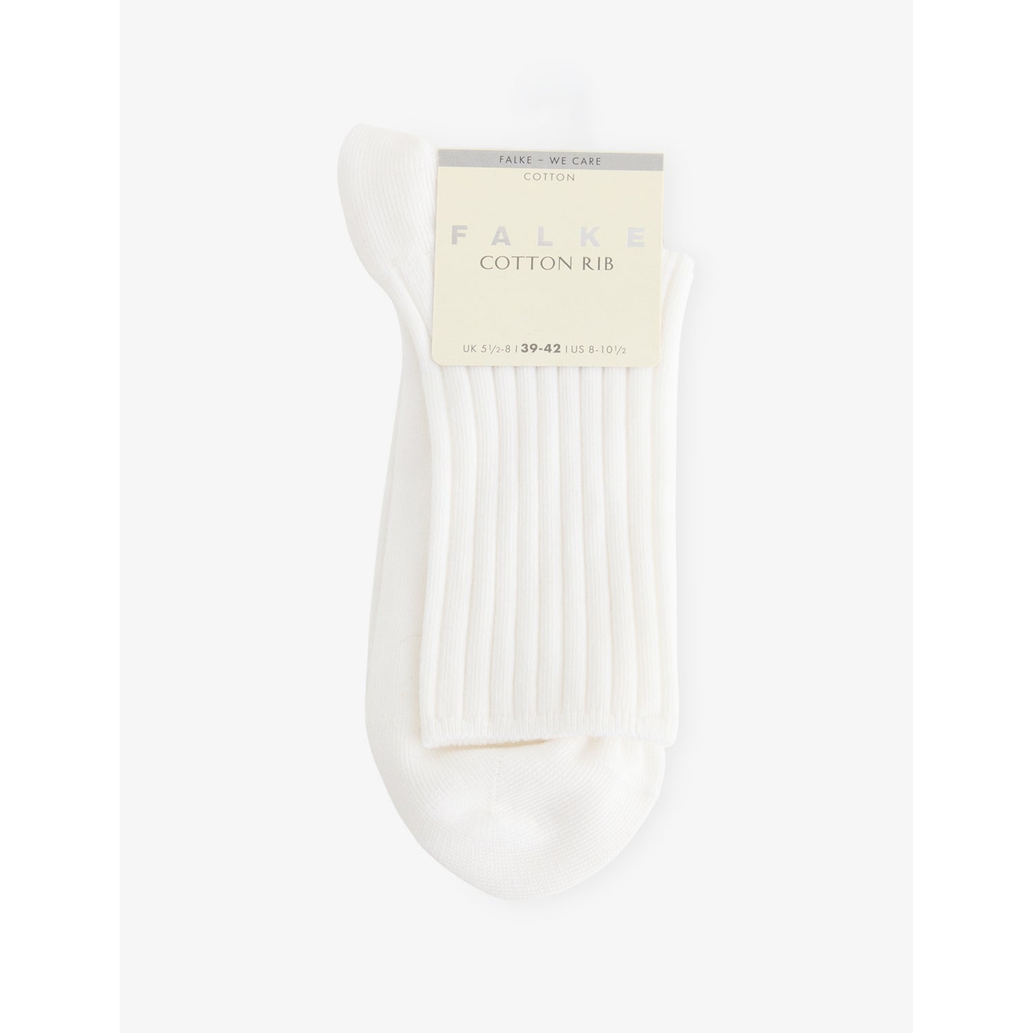 Cotton Ribbed Crew Socks - EUR 35-38/2-5 UK WOMEN