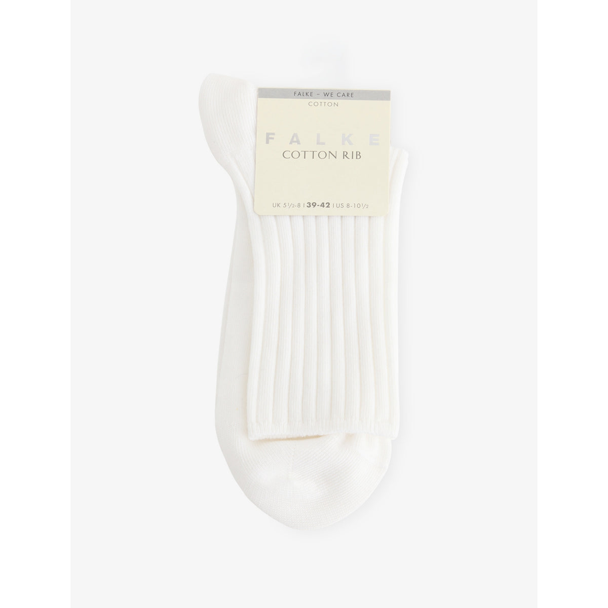 Cotton Ribbed Crew Socks - EUR 35-38/2-5 UK WOMEN